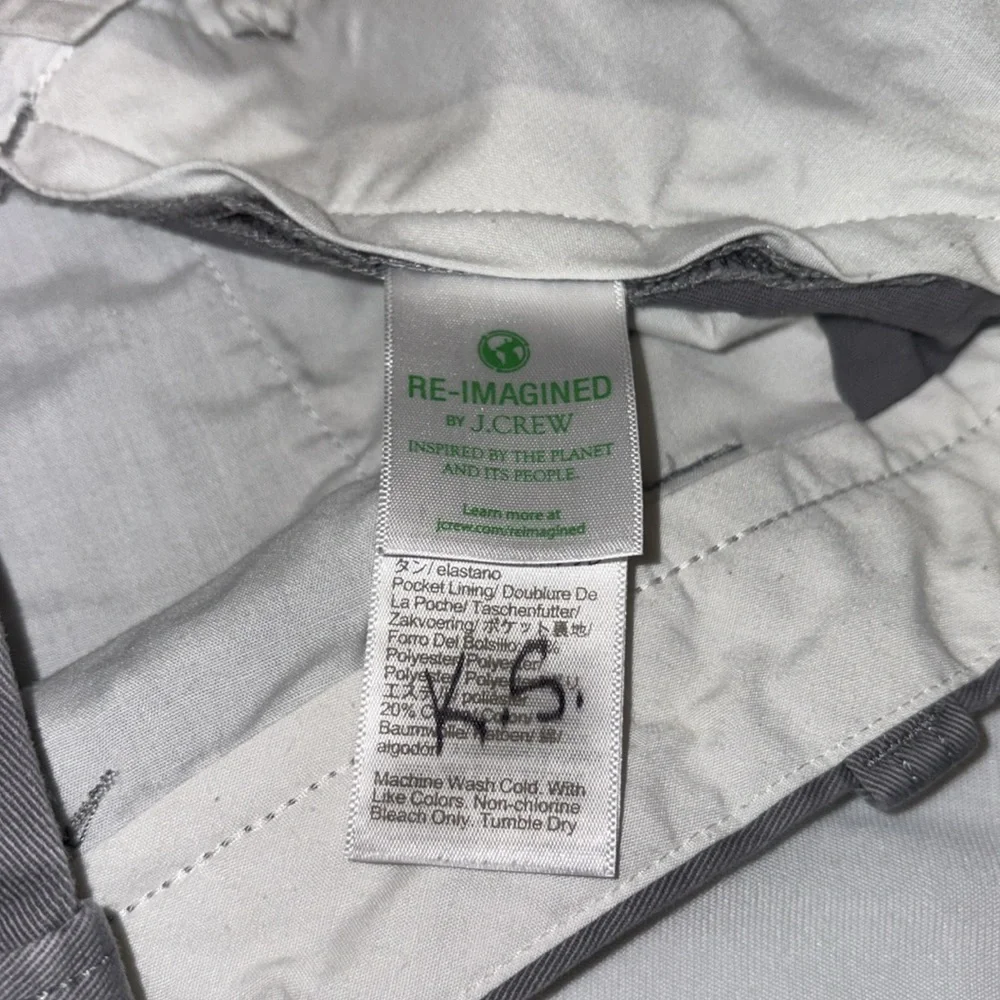 J. Crew shirts chino flat front 4 pockets button/zip close high rise Size 28